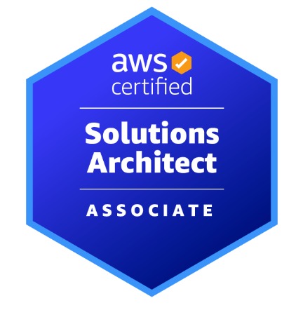 AWS Solutions Architect certification badge